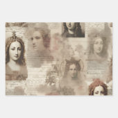 Queens & Cursive Geschenkpapier Set (Vorderseite)