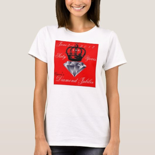 Queens Diamond Jubilee 2012 T - Shirt (Vorderseite)