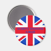 QUEEN'S DIAMOND JUBILEE MAGNET (Vorderseite/Rückseite)