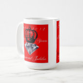 Queens Diamond Jubilee Tasse (Vorderseite Links)