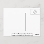 Queens Diamond Jubilee Waffen begrüßen Postkarte (Rückseite)