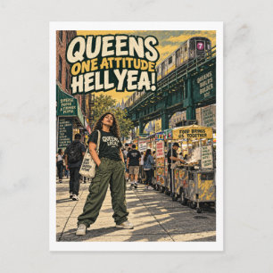 Queens Eine Einstellung Hell Yea! Postkarte