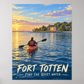 Queens Fort Totten Kayak Poster