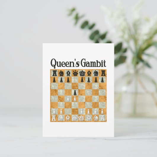 Queen's Gambit Postkarte (Stehend Vorderseite)