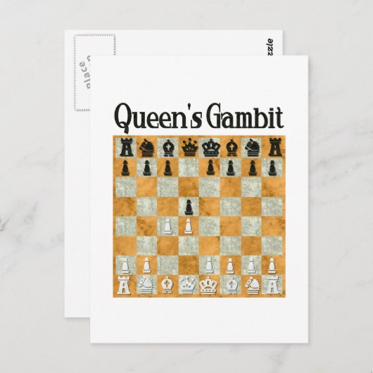 Queen's Gambit Postkarte (Vorne/Hinten)
