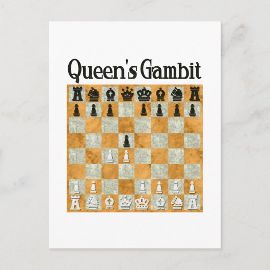 Queen's Gambit Postkarte (Vorderseite)