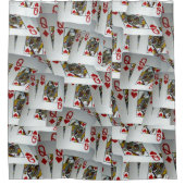 "Queen's Gambit: Scattered Pairs of Pocket Queens" Duschvorhang (Vorderseite)