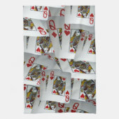 "Queen's Gambit: Scattered Pairs of Pocket Queens" Geschirrtuch (Vertikal)