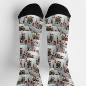 "Queen's Gambit: Scattered Pairs of Pocket Queens" Socken (Oben)