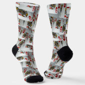 "Queen's Gambit: Scattered Pairs of Pocket Queens" Socken (Gewinkelt)