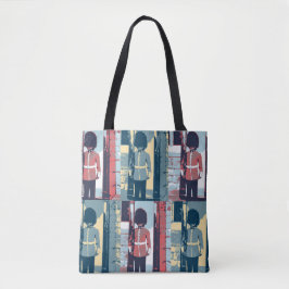 Queen's Guard, britischer Soldat, Pop Art Tote Bag Tasche