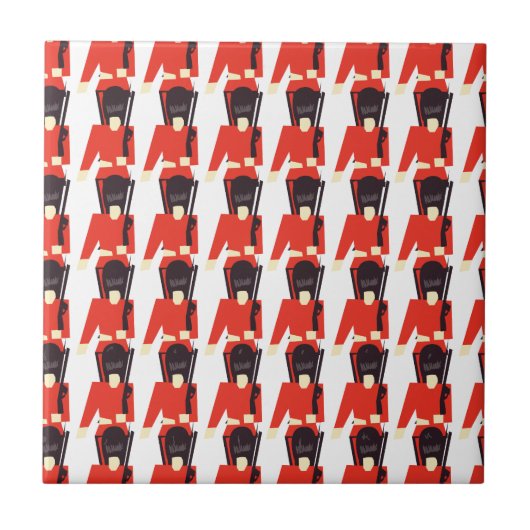 Queens Guard Soldiers Pattern Fliese (Vorderseite)