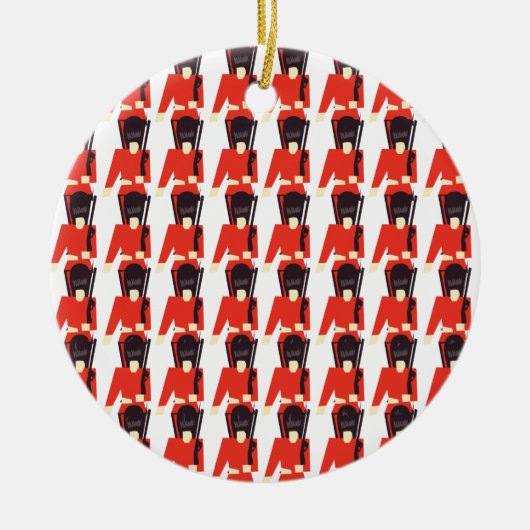 Queens Guard Soldiers Pattern Keramik Ornament (Vorne)