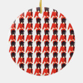 Queens Guard Soldiers Pattern Keramik Ornament (Hinten)