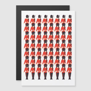 Queens Guard Soldiers Pattern Magnetkarte