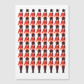 Queens Guard Soldiers Pattern Magnetkarte (Vorderseite)