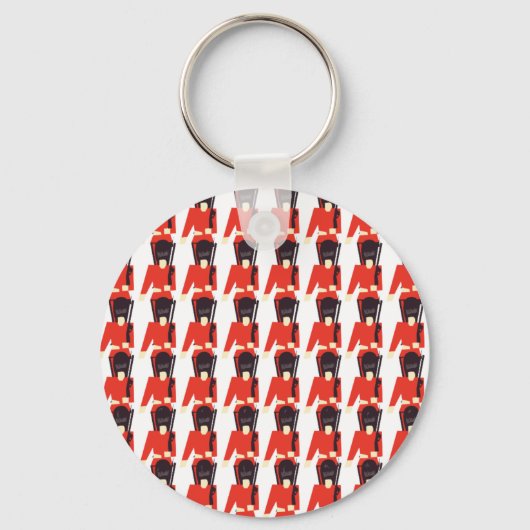 Queens Guard Soldiers Pattern Schlüsselanhänger (Vorderseite)