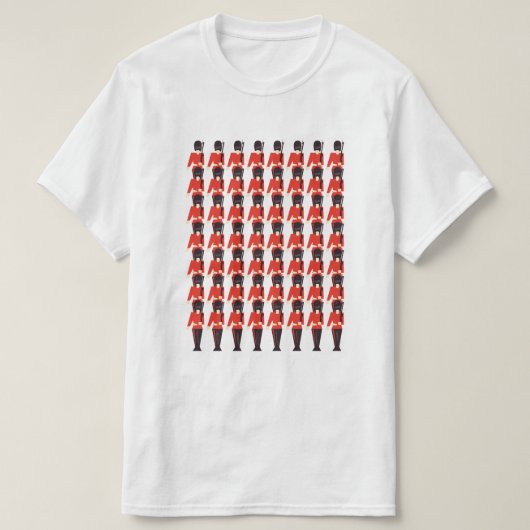 Queens Guard Soldiers Pattern T-Shirt (Design vorne)