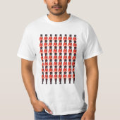 Queens Guard Soldiers Pattern T-Shirt (Vorderseite)