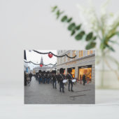 Queens Guard Stroget Kopenhagen Dänemark Postkarte (Stehend Vorderseite)