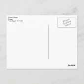 Queens Guard Stroget Kopenhagen Dänemark Postkarte (Rückseite)