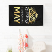 Queens im Mai Geboren Banner (Insitu)