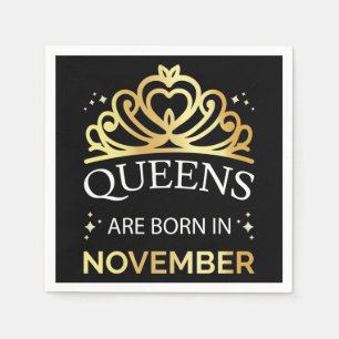 Queens ist im November Geboren, in Neapel Serviette