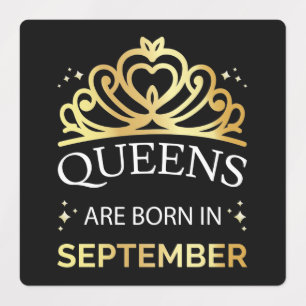 Queens ist im September Geboren I Etiketten