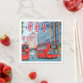 Queen's Jubilee London Servietten (Beispiel)