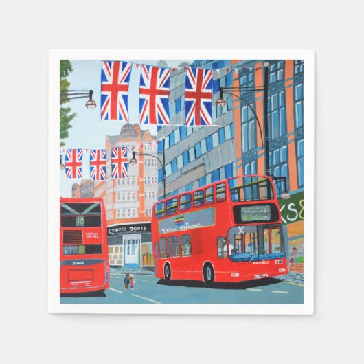 Queen's Jubilee London Servietten (Vorderseite)