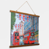 Queen's Jubilee London Wandteppich Mit Holzrahmen (Gewinkelt)
