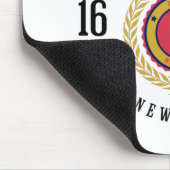 Queens New York 1683 Black Mousepad (Ecke)