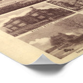 Queens New York 1915 Antike Panoramakarte Poster (Ecke)