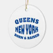 Queens New York Geboren Keramik Ornament (Links)
