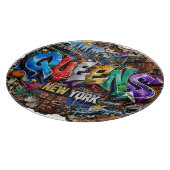 Queens New York Graffiti-Wandkunst Schneidebrett (Ecke)