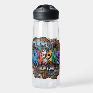 Queens New York Graffiti-Wandkunst Trinkflasche