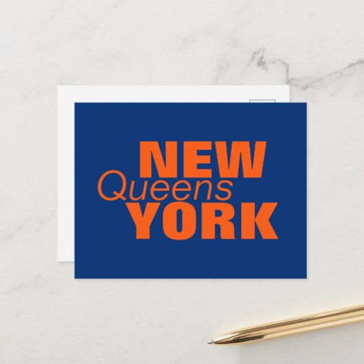 Queens, New York Postcard Postkarte (Vorderseite/Rückseite Beispiel)