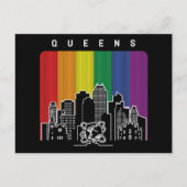 Queens New York Rainbow Flag LGBT Pride Postkarte (Vorderseite)