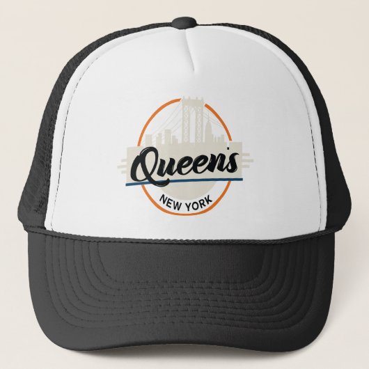 Queens New York Truckerkappe (Vorderseite)