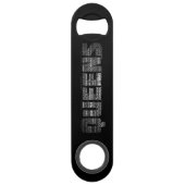 Queens New York Typografie Flaschenöffner (Rückseite)