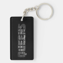 Queens New York Typografie Keyring