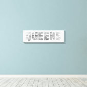 Queens New York Typografy Leinwand (Insitu (Holzboden))