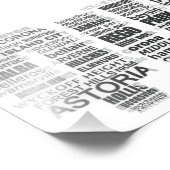 Queens New York Typografy Poster (Ecke)