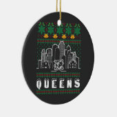 Queens New York Ugly Christmas Keramik Ornament (Rechts)