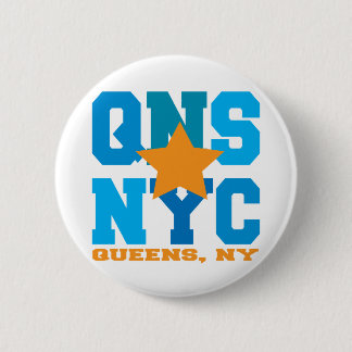 Queens, NY Blau-Knopf Button