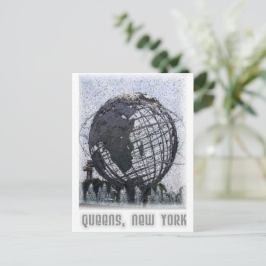 Queens, NY Postkarte (Stehend Vorderseite)