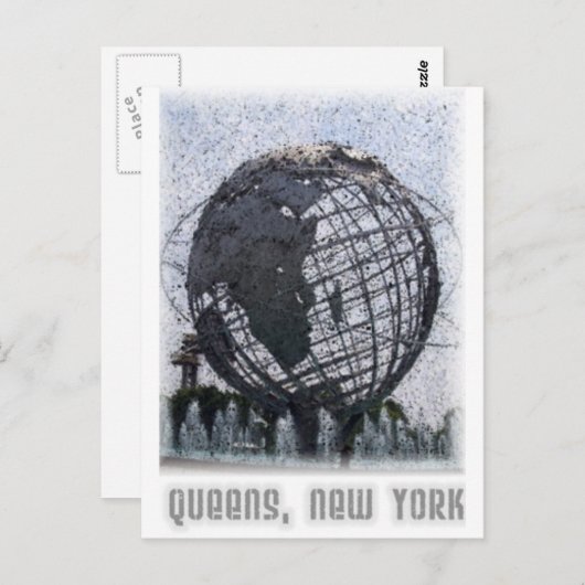 Queens, NY Postkarte (Vorne/Hinten)