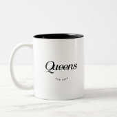 Queens NY Zweifarbige Tasse (Links)