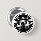 Queens NYC 1897 Button (Vorne & Hinten)