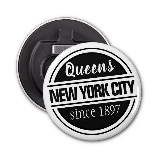Queens NYC 1897 Flaschenöffner (Vorderseite)